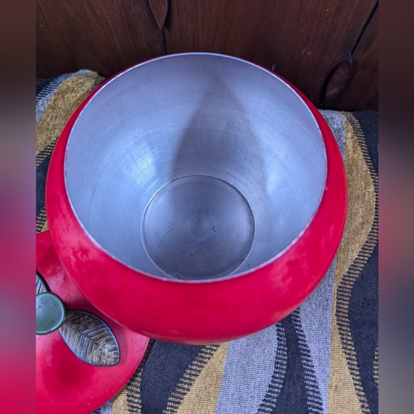 Vintage Red Apple Cannister, Cookie Jar - Picture 3 of 7